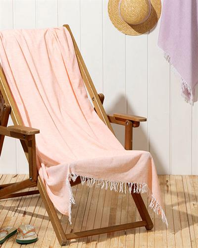 Beach Love Пещемал Памук 100x170 см Оранжев