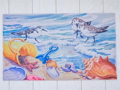 Beach Treasures ИЗСТРИВАЛКА Отпечатано 45x75 cm Blue.