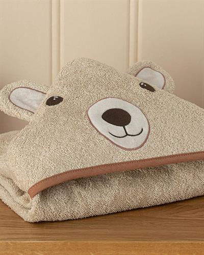 Bear Бебешка Хавлия Памучен, Кафяво, 75X75 Cm