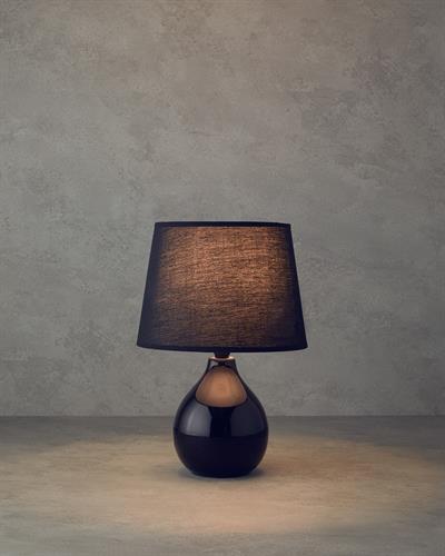 Becca Абажур Керамика 33 см Черен