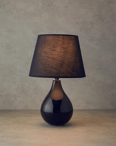 Becca Абажур Керамика 41 см Черен