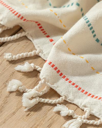 Belicia Шал За Диван Памук 130x170 см Многоцветен