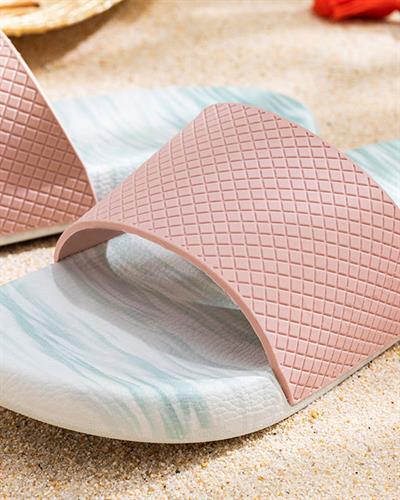 Belinda Pvc Women Beach Slipper 37 Powder