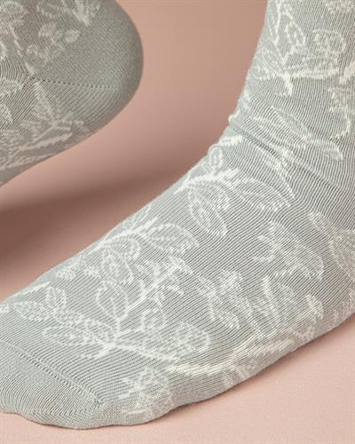 Bella Чорап С Дълга Дължина Дамски, Памучен, Сиво, 36-40