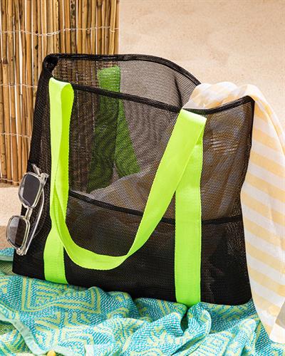 Bella Плажна Чанта Дамски, Полиестер, Черно, 47X40Cm