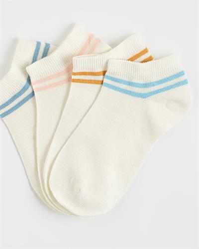 Belle Чорапи Дамски 4 Бр., Памучен, Екру, 36-40