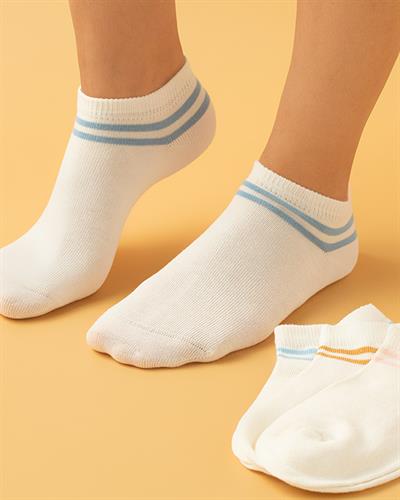 Belle Чорапи Дамски 4 Бр., Памучен, Екру, 36-40