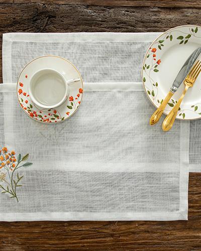 Belleza Американзки Сервиз 2Бр., Полиестер, Бяло, 30 X 50 Cm