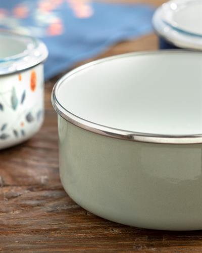 Belleza Кутия За Съхранение 3 бр. Емайлиран 12-14-16 см Кобалтово син