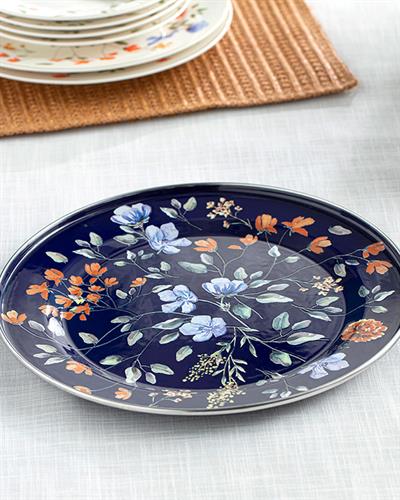 Belleza Чиния За Презентация Емайлиран, Кобалтово Синьо, 31 Cm