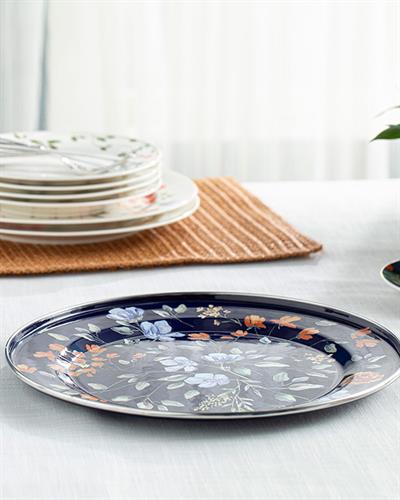 Belleza Чиния За Презентация Емайлиран, Кобалтово Синьо, 31 Cm