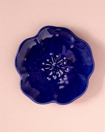 Bellflower Купички За Ядки Керамика, Тъмно Синьо, 9 Cm