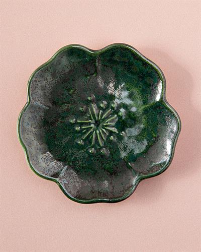 Bellflower Ceramic Appetizers 9 cm Koyu Yeşil