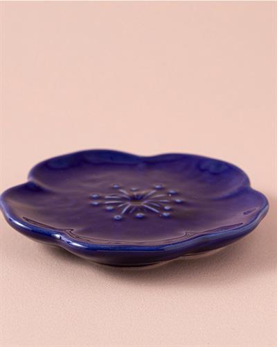 Bellflower Купички За Ядки Керамика, Тъмно Синьо, 9 Cm