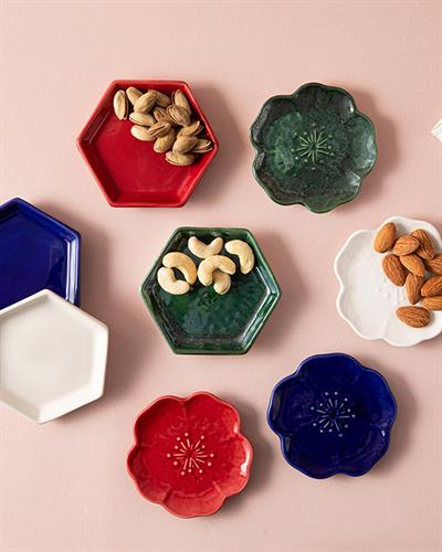 Bellflower Ceramic Appetizers 9 cm Cream