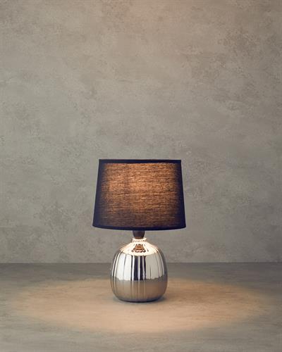 Belva Абажур Керамика 28 см Сребърен.