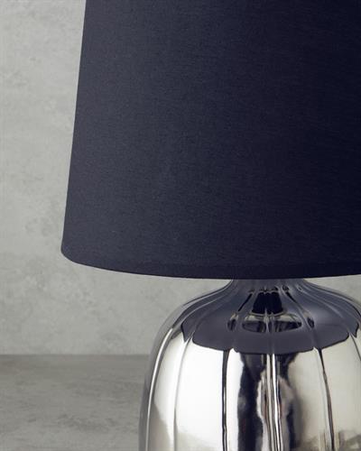 Belva Абажур Керамика 35 см Сребърен.