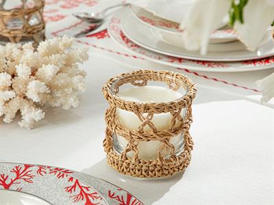 Bergamia Leaves Scented Candle 210 gr White