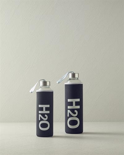 Best Bottle Glass With Cover Bottle 750 ml Black