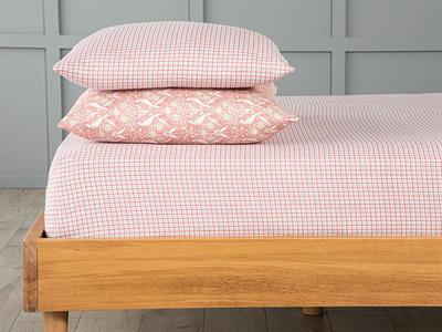 Betsey Чаршафи Двоен Размер, Лесно За Гладене, Розово, 240 X 260 Cm