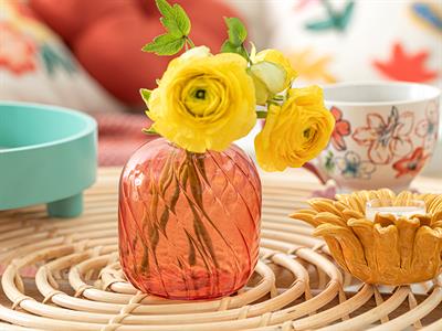 Bety Ваза Боросиликатно стъкло 9x11 cm Розов