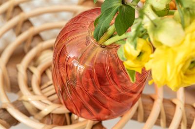 Bety Ваза Боросиликатно стъкло 9x11 cm Розов