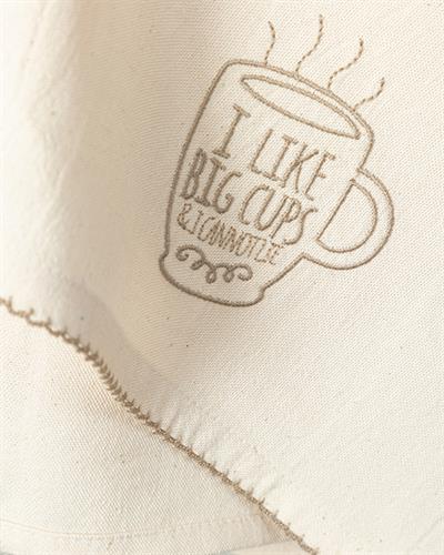 Big Cups Кърпа За Сушене Памук 30x50 см Бежов