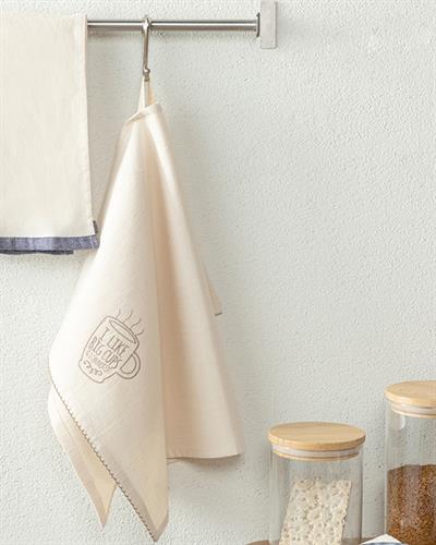 Big Cups Кърпа За Сушене Памук 30x50 см Бежов