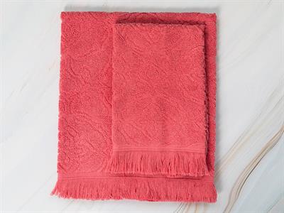 Bıg Damask ХАВЛИЯ ЗА ЛИЦЕ Жакардов 50x76 cm Coral