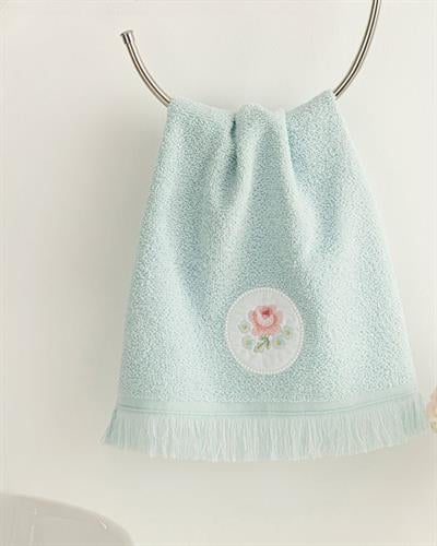 Big Rose Хавлии За Ръце Бродирани, Селедон, 30 X 40 Cm