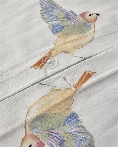 Bird Talk СПАЛНО БЕЛЬО КОМПЛЕ Двоен човек Памучен 200x220 cm Green