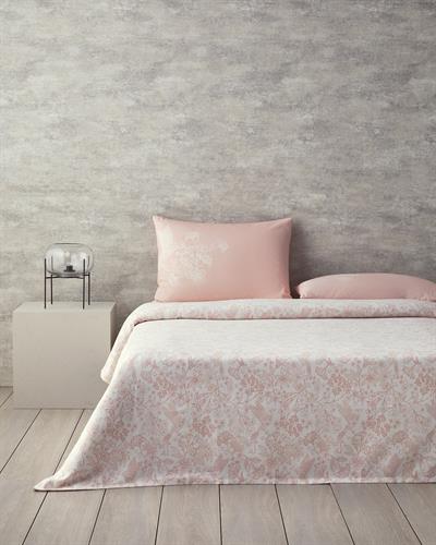 Bird Whisper Комплект Пике Единичен Размер, Отпечатан, Розово, 150 X 220 Cm