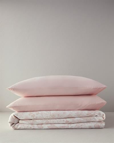 Bird Whisper Комплект Пике Двоен Размер, Отпечатан, Розово, 200 X 220 Cm