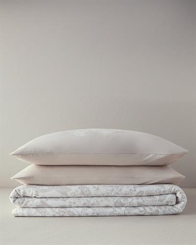 Bird Whisper Комплект Одеяло Пике Двоен С щампа 200x220 см Бежов