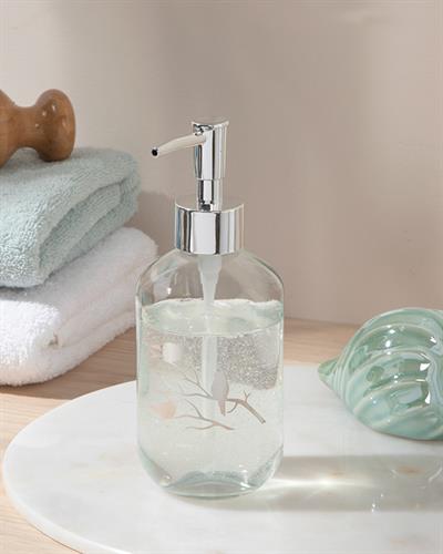 Birdy Glass Liquid Soap Dispense 7,2X18,5 cm Silver