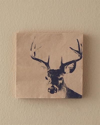 Black Deer Хартиени Салфетки 20 бр. Хартия 33x33 см Черен