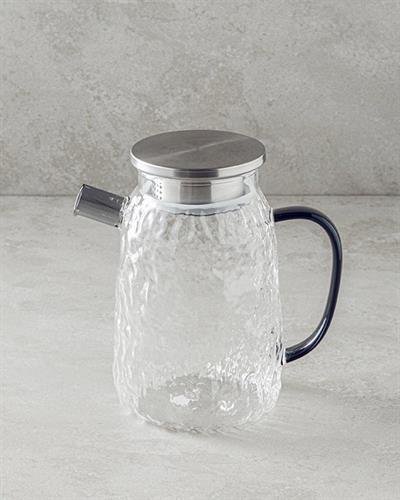 Black Out Borosilicate Water Bottle Transparent