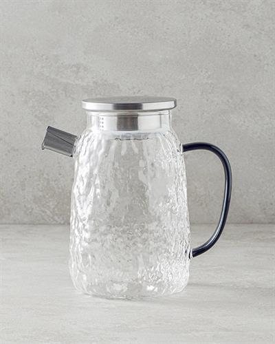 Black Out Borosilicate Water Bottle Transparent