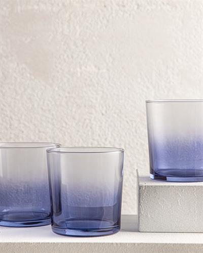 Blanca Чаша За Безалкохолно 3 Бр., Стъкло, Синьо, 345 Ml