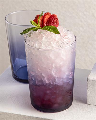 Blanca Чаша За Безалкохолно 3 Бр., Стъкло, Синьо, 0