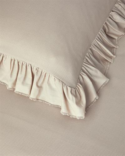 Blaze Спален Комплект Двоен С волан Вафлена структура 200x220 см Светлобежов