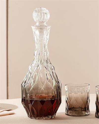 Blaze Гарафа 3 Части, Стъкло, Сиво, 0