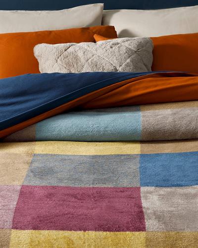 Block Одеяло Единичен Памучен 150x200 см Кафяв