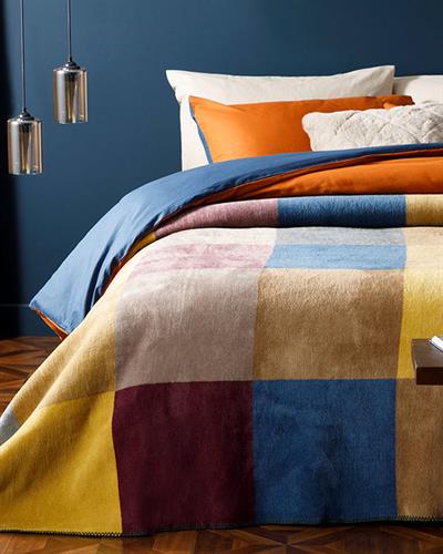 Block Одеяло Единичен Памучен 150x200 см Кафяв