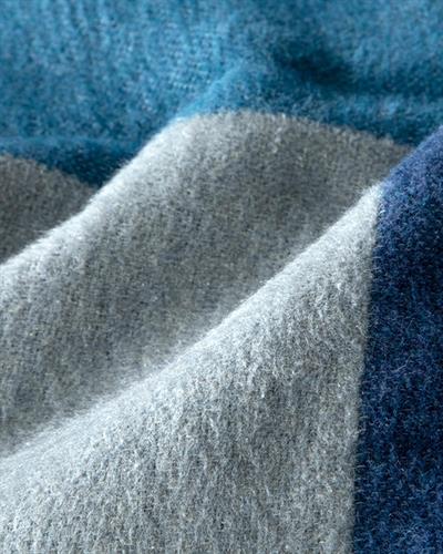 Block Одеяло Двоен Памучен 200x220 см Морскосин - Син.