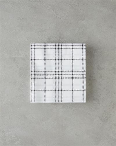 Хартиени Салфетки 20 бр. Хартия 33x33 см Черен - Бял