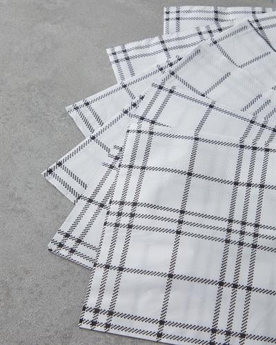 Хартиени Салфетки 20 бр. Хартия 33x33 см Черен - Бял