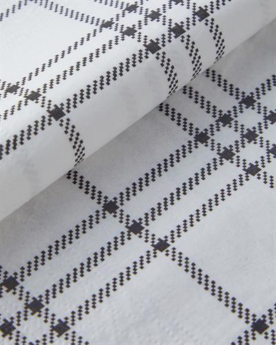 Хартиени Салфетки 20 бр. Хартия 33x33 см Черен - Бял