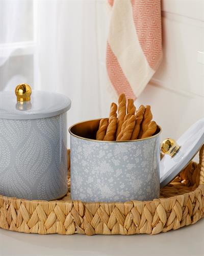 Bloom Кутия За Съхранение Метал 14x12,5 см Син