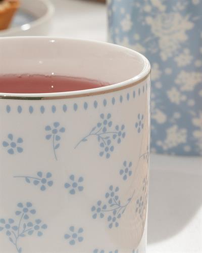 Bloom Чаша 2Бр., New Bone, Бяло - Синьо, 325 Ml